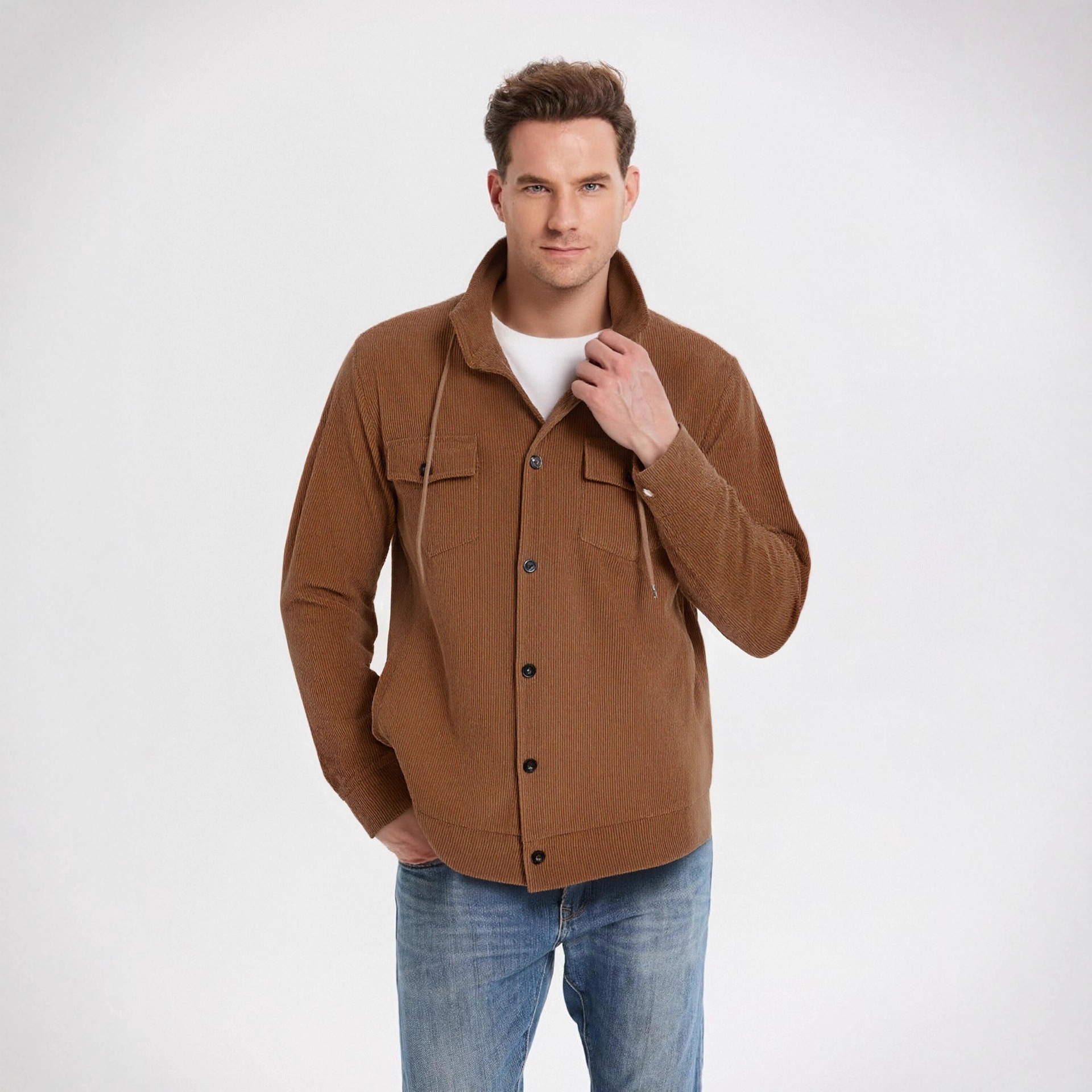 Urban Retro Corduroy Outerwear | Premium Textured Jacket for Men